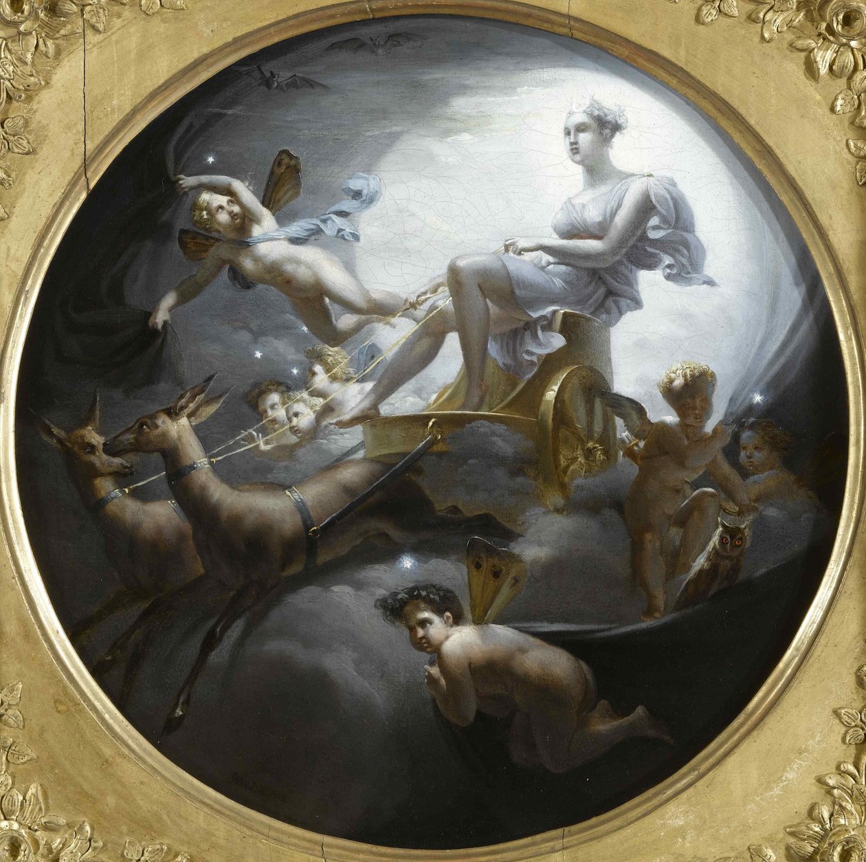 Diana, arabasında, 1821. by Merry Joseph Blondel