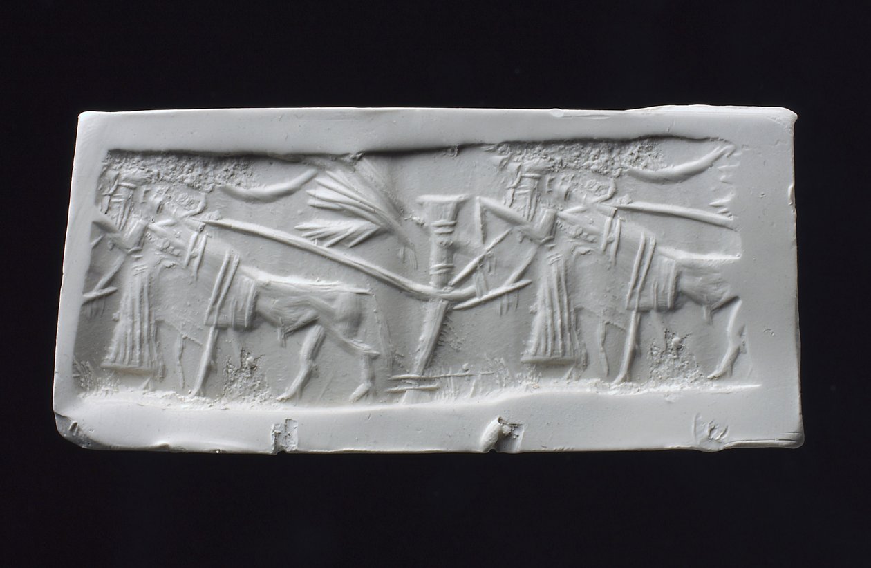Silindir Mühür Ölçüsü, Akad (kabuk) by Mesopotamian