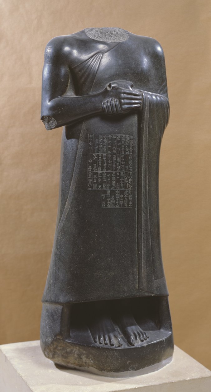 Gudea, Lagaş Prensi, ayakta (diyorit) by Mesopotamian