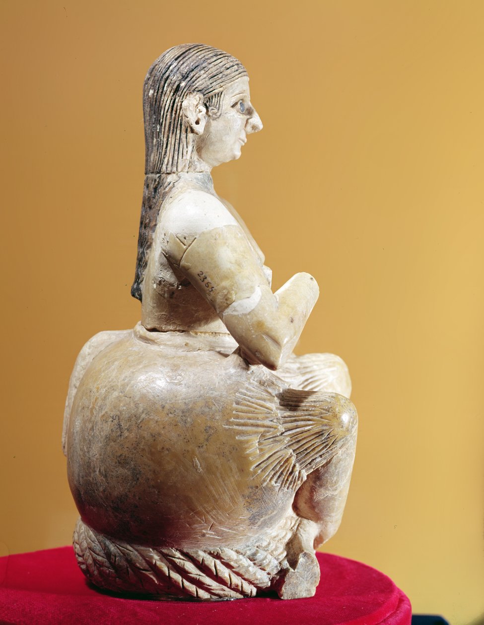 Şarkıcı, Ur-Nina (profil görünümü), MÖ 2800-2300 dolayları (kaymaktaşı) by Mesopotamian