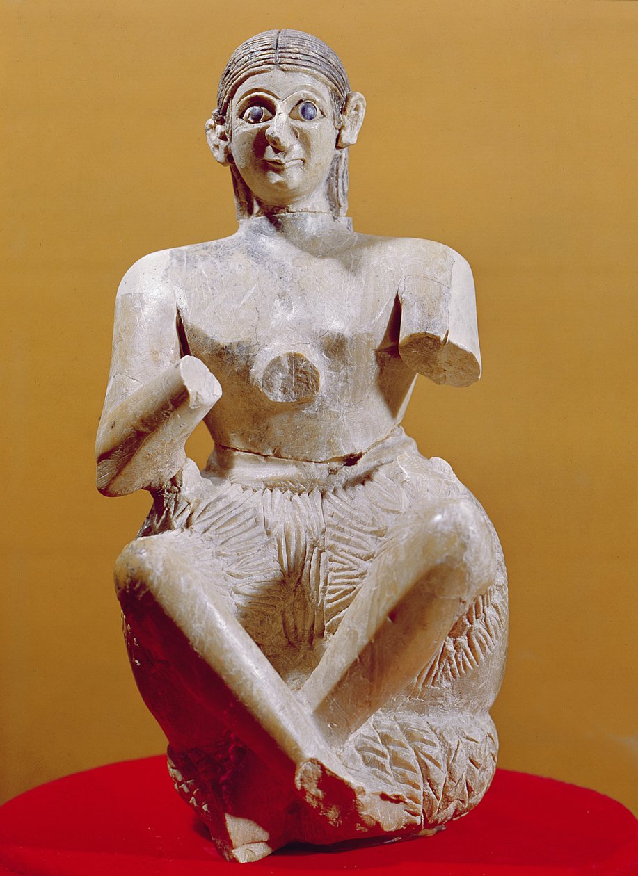 Şarkıcı, Ur-Nina, MÖ 2800-2300 (kaymaktaşı) by Mesopotamian