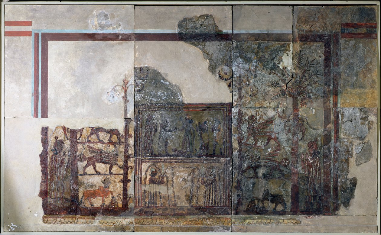 Zimri-Lim, Mari Kralı, Zimri-Lim Sarayı'ndan Tanrıça İştar'ın önünde, Mari, Orta Fırat, MÖ 1778-1758 by Mesopotamian