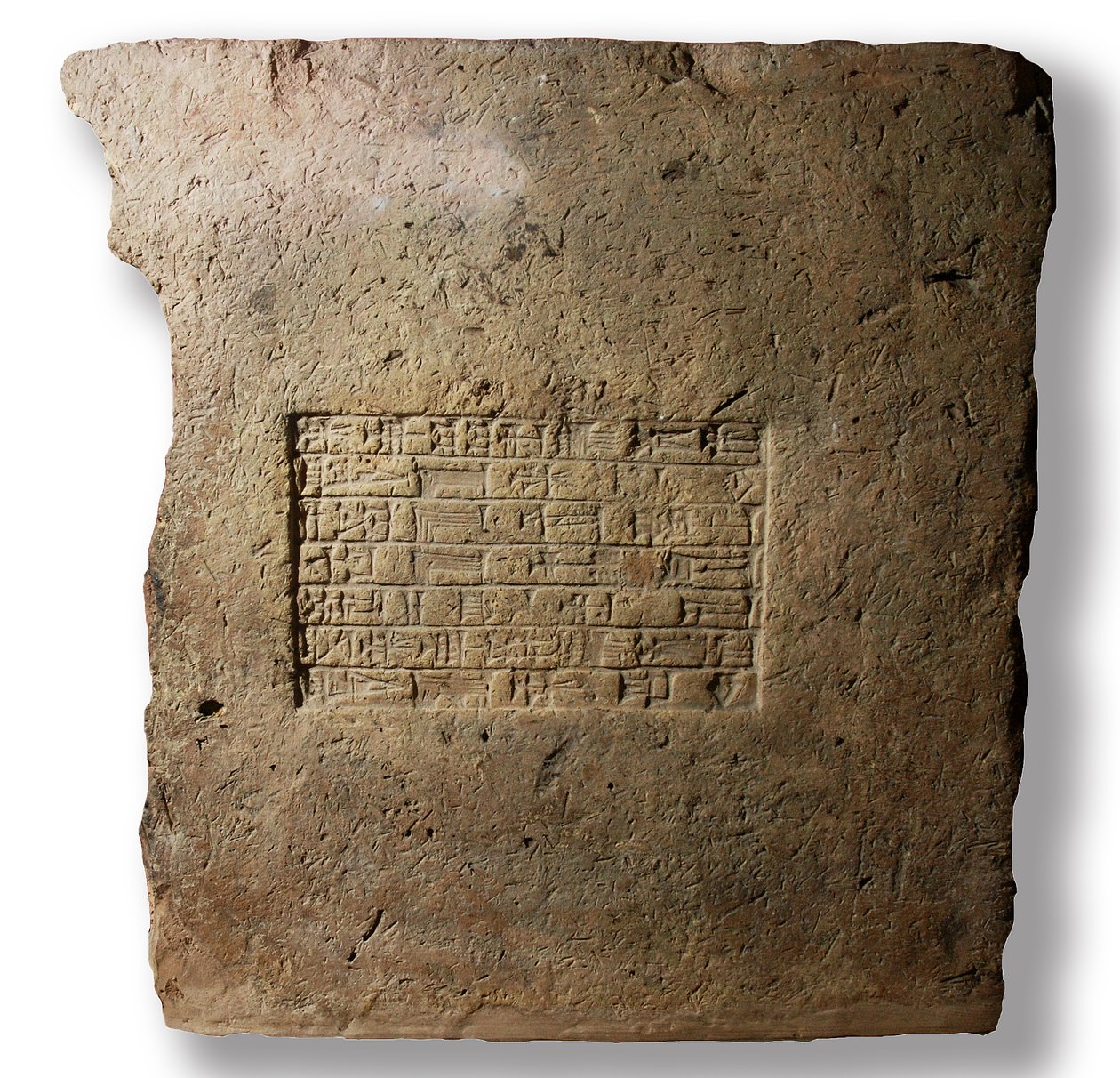 Kral Nebuchadnezzar II, Babil, c.604-561 M.Ö. (kil) ile yazılı tuğla by Mesopotamian Mesopotamian