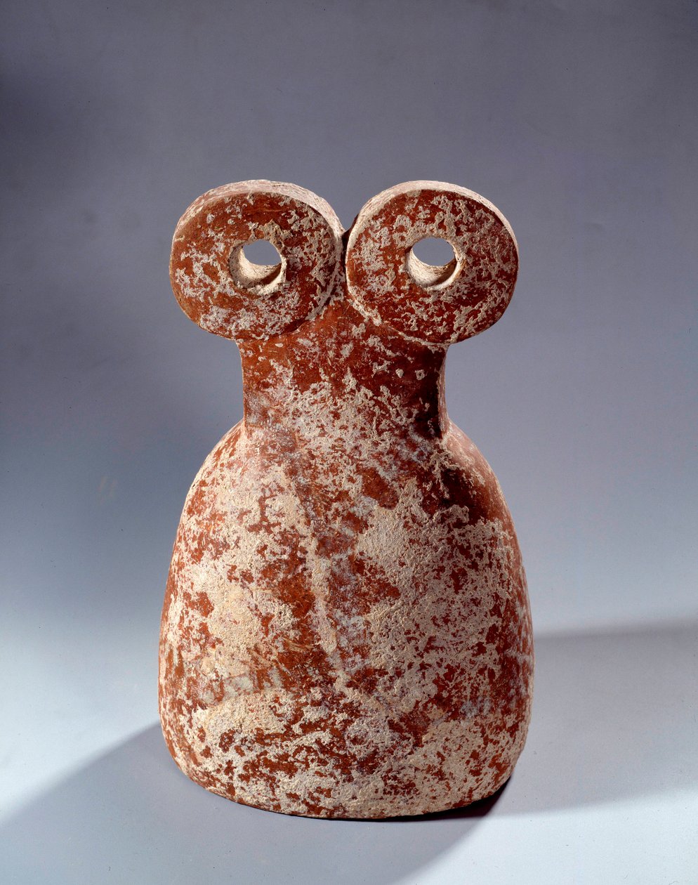 Mezopotamya: pişmiş toprak gözlü idol. 3300-3000 M.Ö. Paz 0,27 m Paris, Musee du Louvre by Mesopotamian School