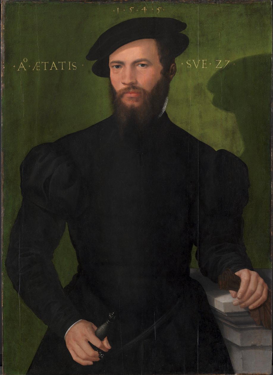 27 yaşında bir beyefendinin portresi by Mesteren fra 1540