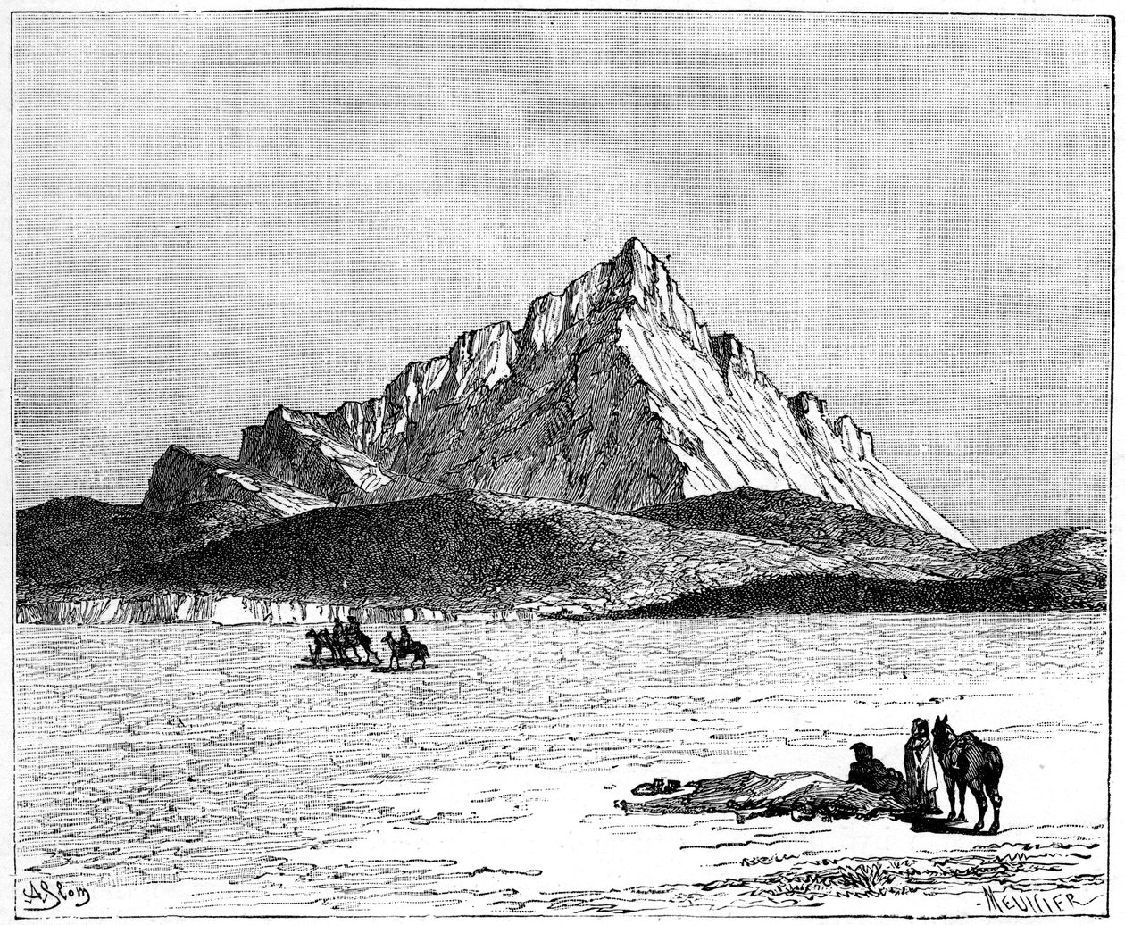 Jebel Zaghwan, c1890 by Meunier