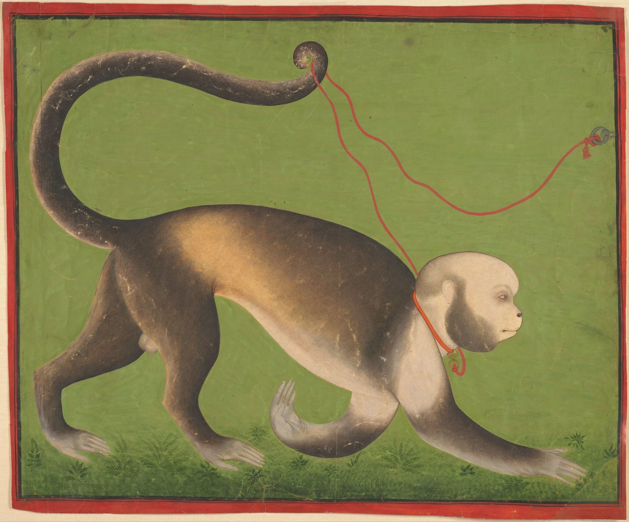 Maymun Anıtsal Portresi by Mewar India; Rajasthan