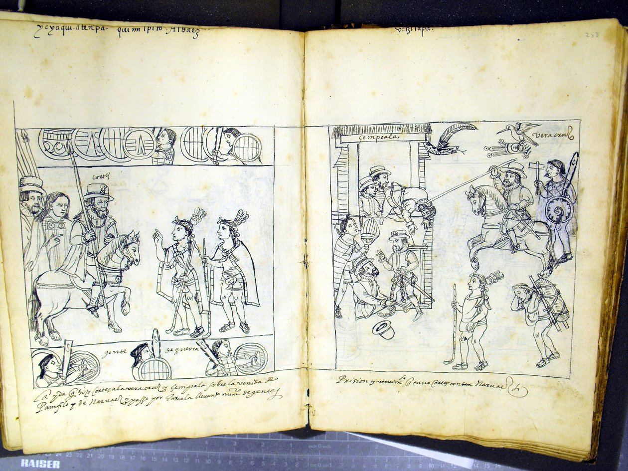 Ms Hunter 242 f.257v ve f.258r, Diego Munoz Camargo