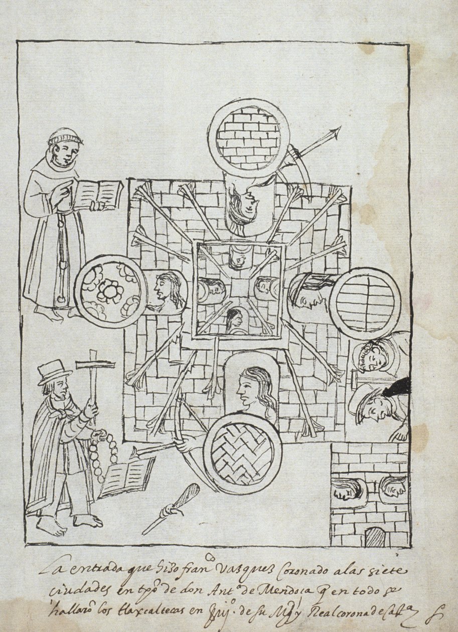 Ms Hunter 242 f.317r İspanyol Fethi, Historia de Tlaxcala