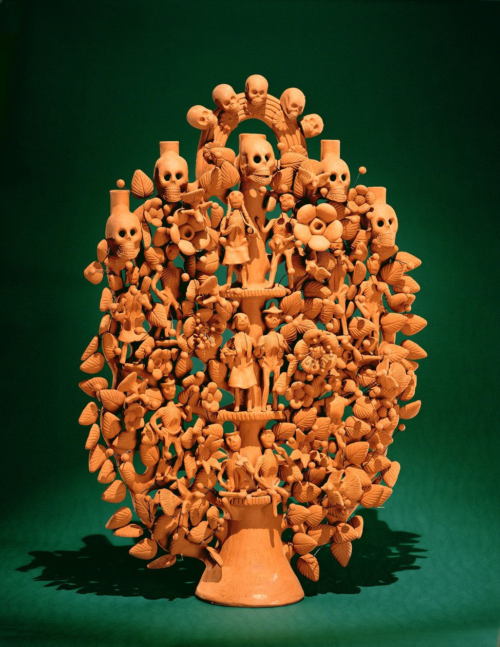 Hayat Ağacı (tek pişmiş toprak) by Mexican School