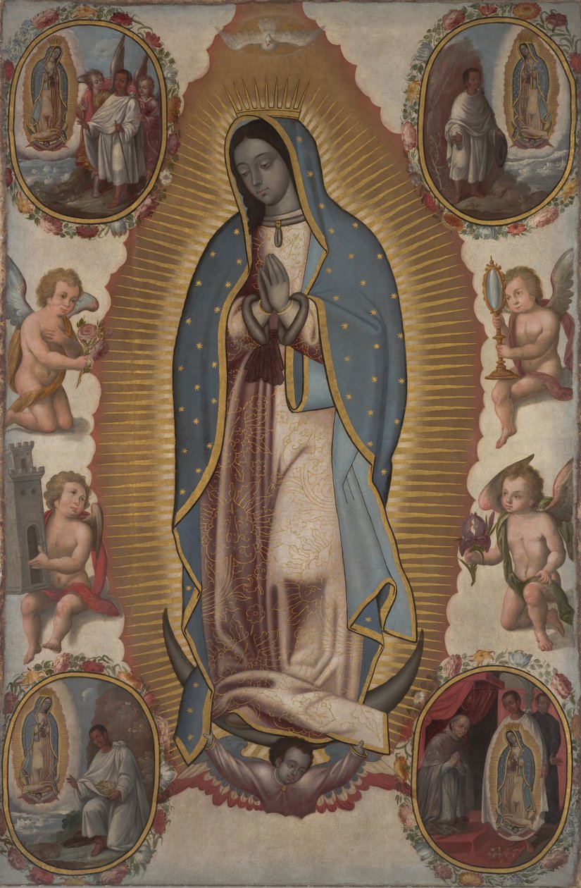 Guadalupe Bakiresi, 1700 dolayları (tuval üzerine yağlı boya) by Mexican School