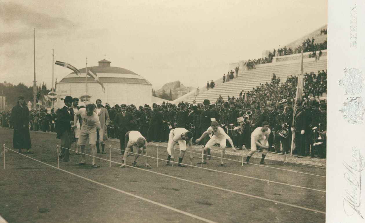 Olimpiyat Oyunları, 1896; 100 metre yarışına hazırlık by Meyer Albert