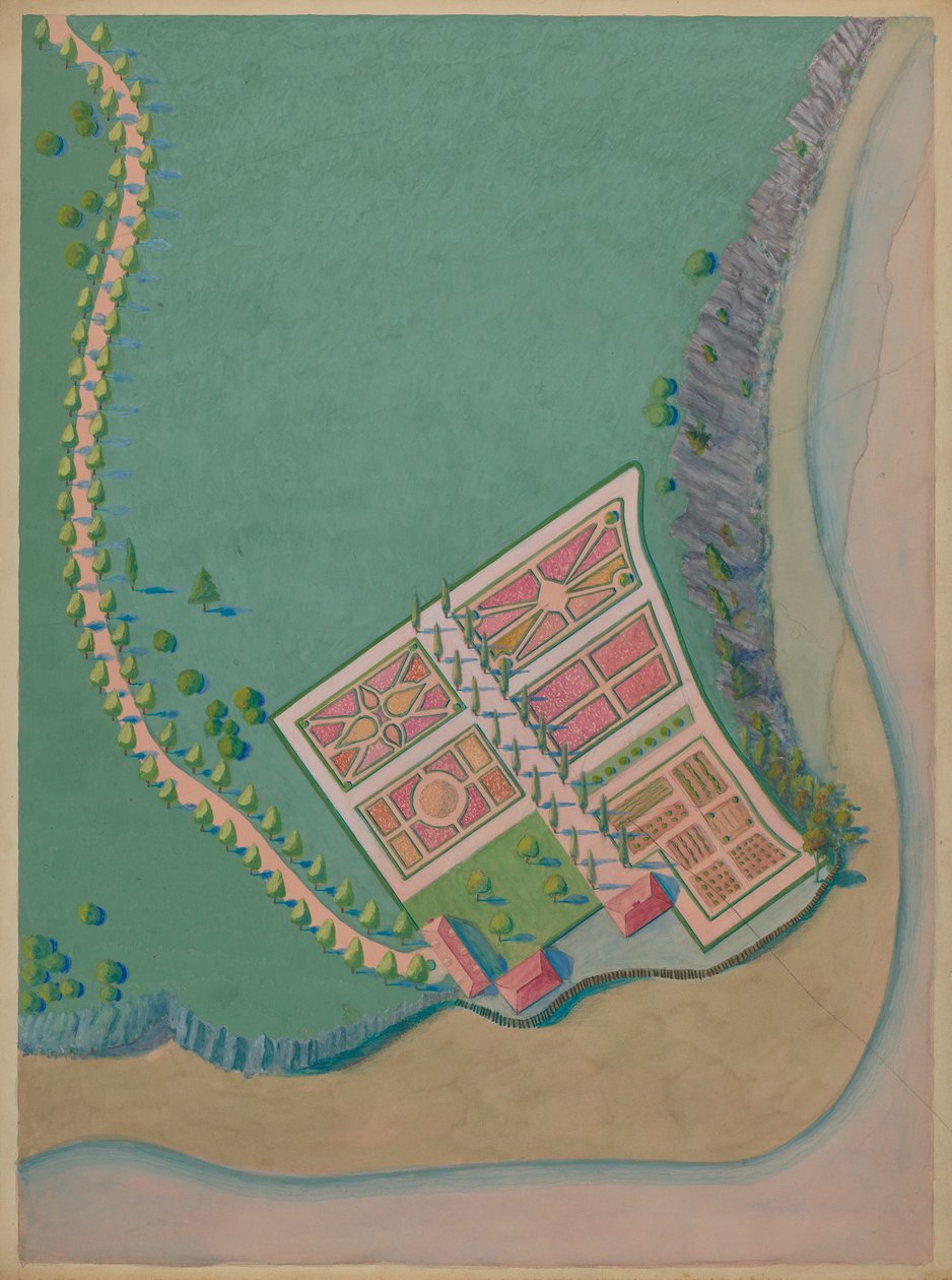 Corlaer Malikanesi ve Bahçesi, c. 1936. by Meyer Goldbaum