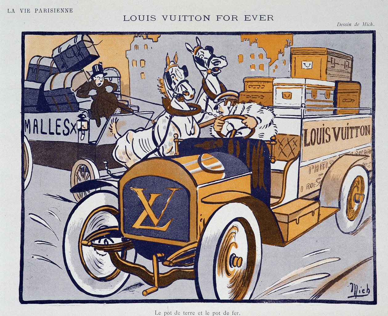Mich tarafından Louis Vuitton için reklam (Michel Liebeaux by Mich
