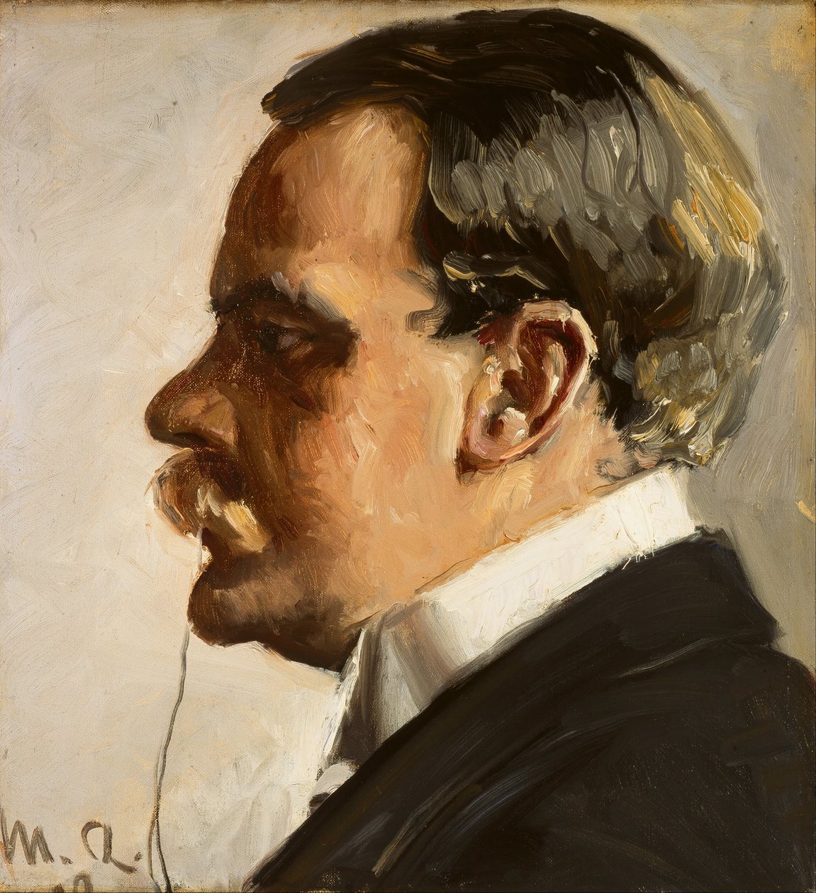 Hakon Borresen by Michael Peter Ancher