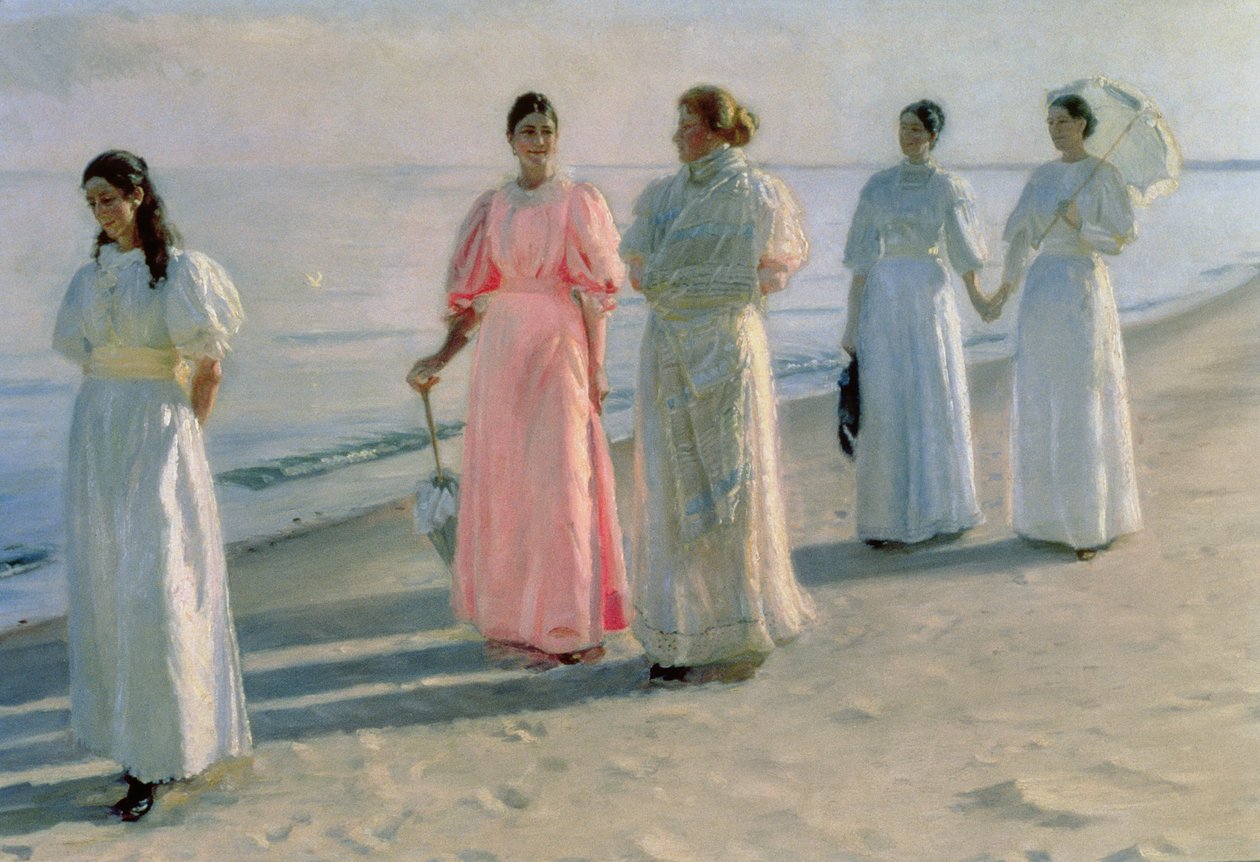 Sahilde Gezinti by Michael Peter Ancher