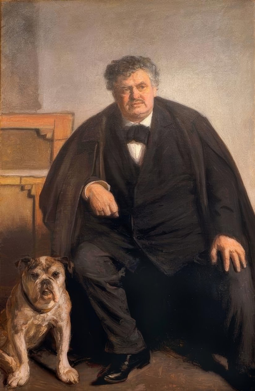 Kaplan ile ressam Carl Locher by Michael Peter Ancher