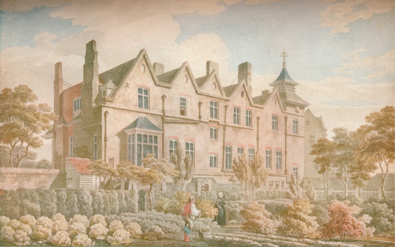 Marylebone Old Manor House: Garden Front, 1791, 1923 by Michael Angelo Rooker