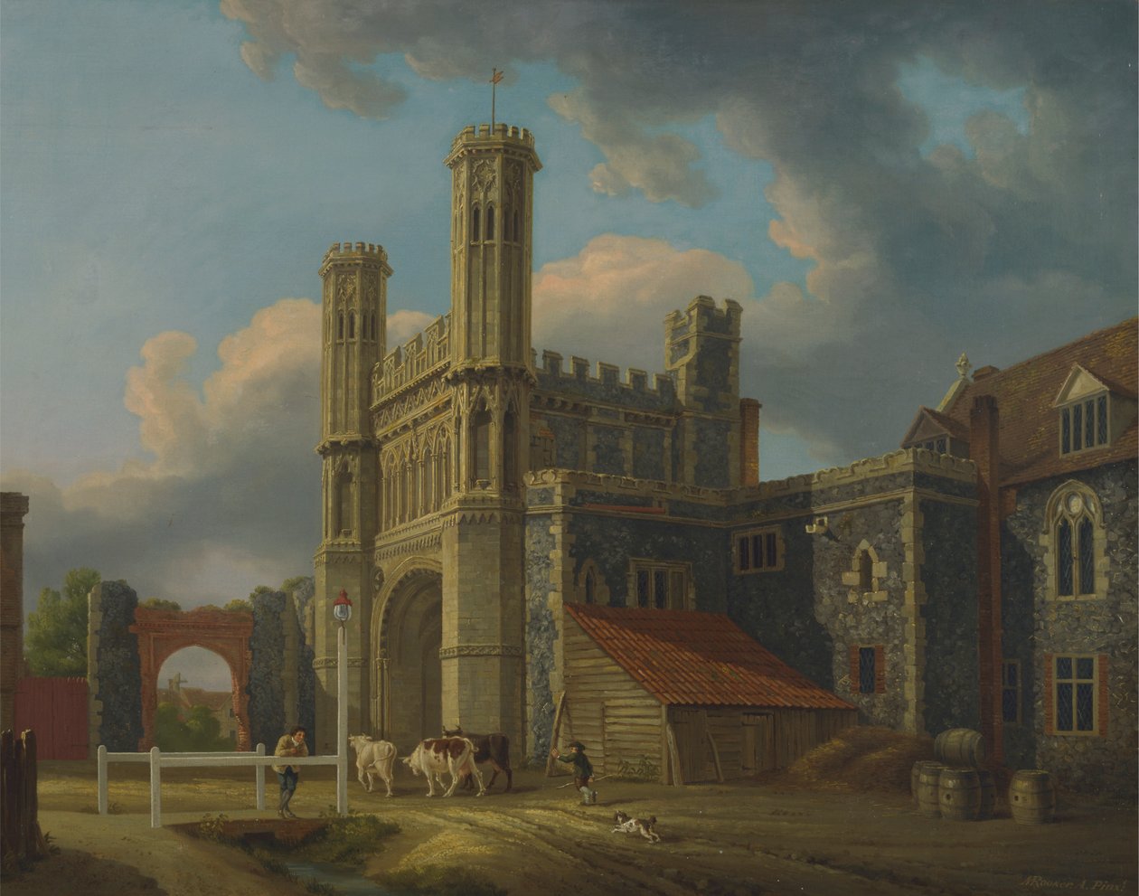 Aziz Augustine Kapısı, Canterbury by Michael Angelo Rooker