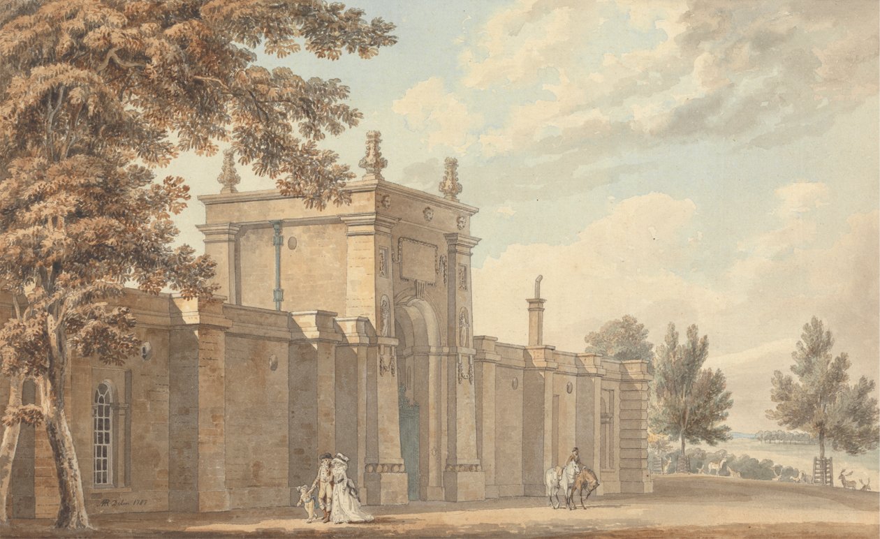 Blenheim'daki Kapı by Michael Angelo Rooker