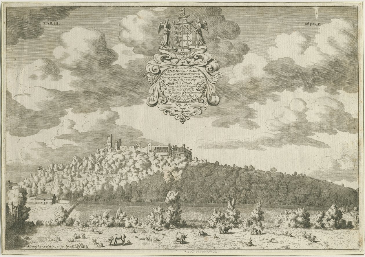 Dudley Castle: bakır levha gravür, nd [1653-1686] (baskı) by Michael Burghers