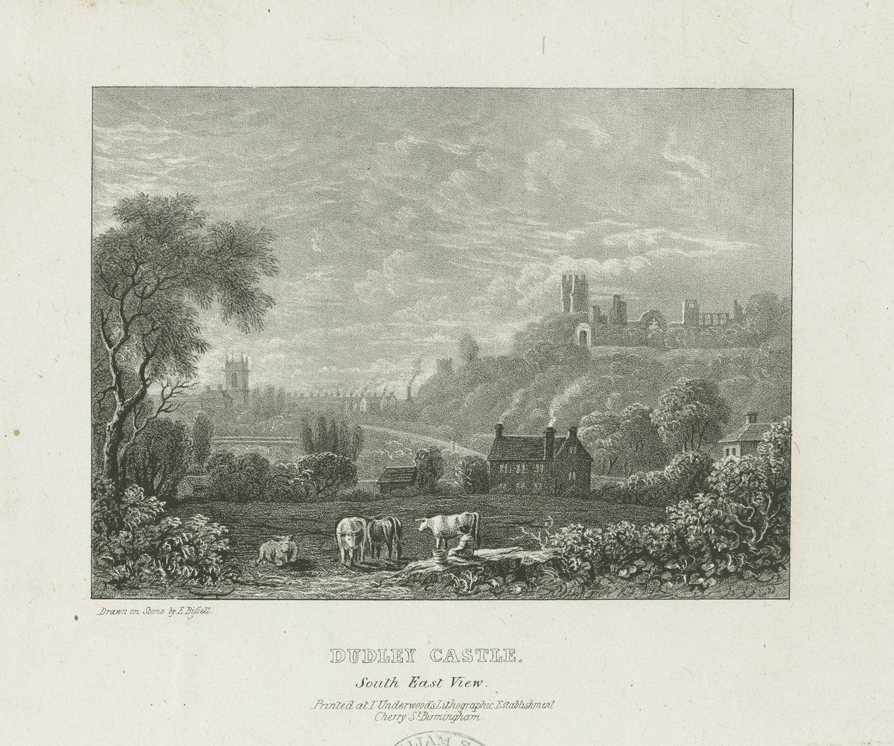 Dudley Castle: bakır levha gravür, nd [1653-1686] (baskı) by Michael Burghers