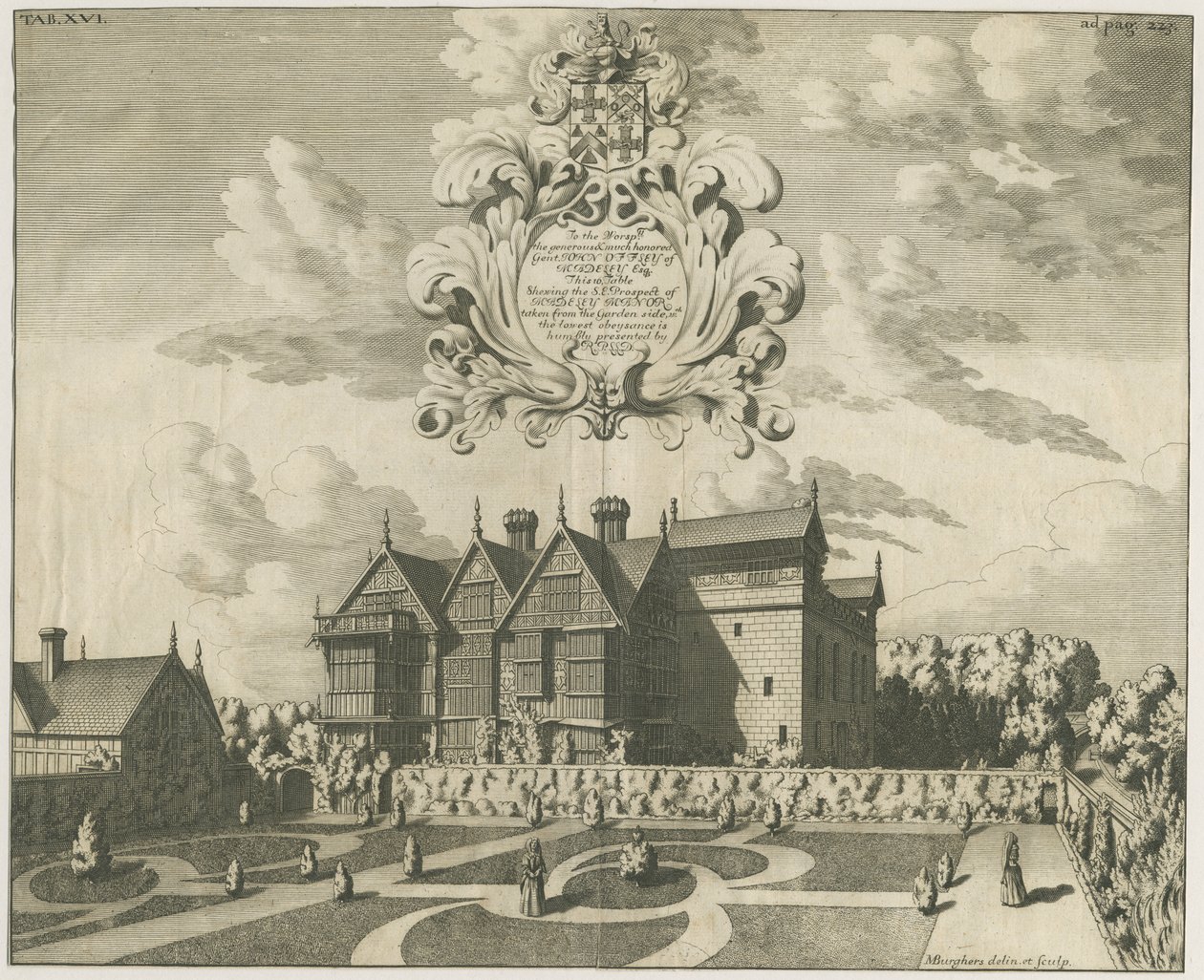 Madeley Malikanesi: gravür, nd [c 1686] (baskı) by Michael Burghers