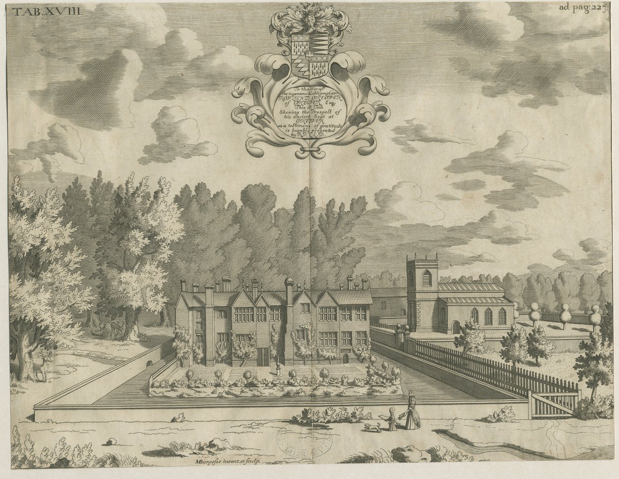 Okeover Salonu: gravür, nd [1653 - 1686] by Michael Burghers