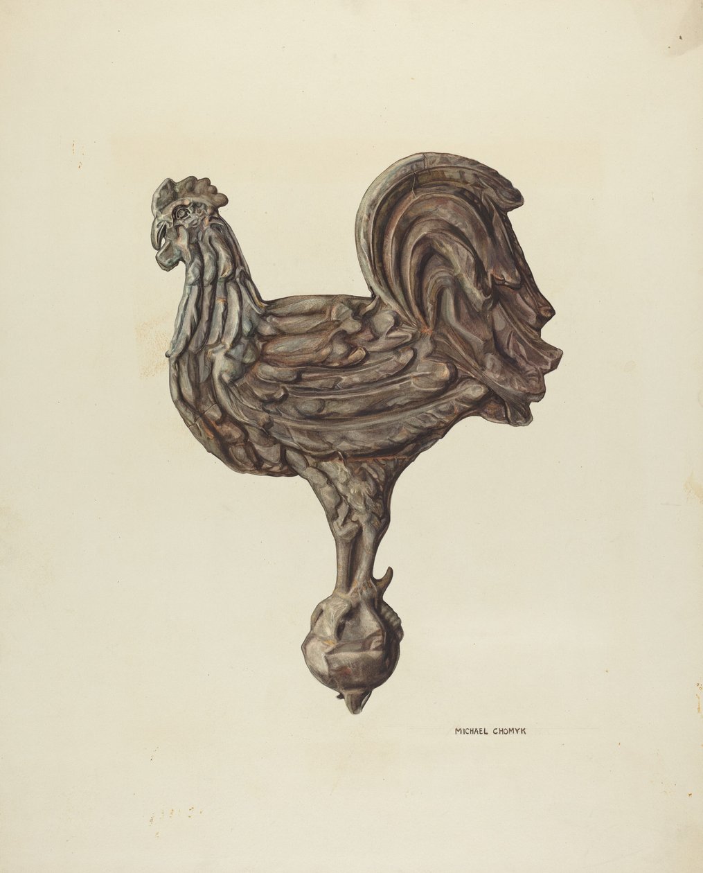 Rüzgar Gülü Finial, c. 1940. by Michael Chomyk
