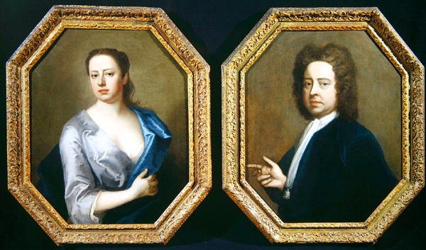 Sanatçı Hugh Howard (1675-1737) ve Karısı Thomasine Langston Howard by Michael Dahl