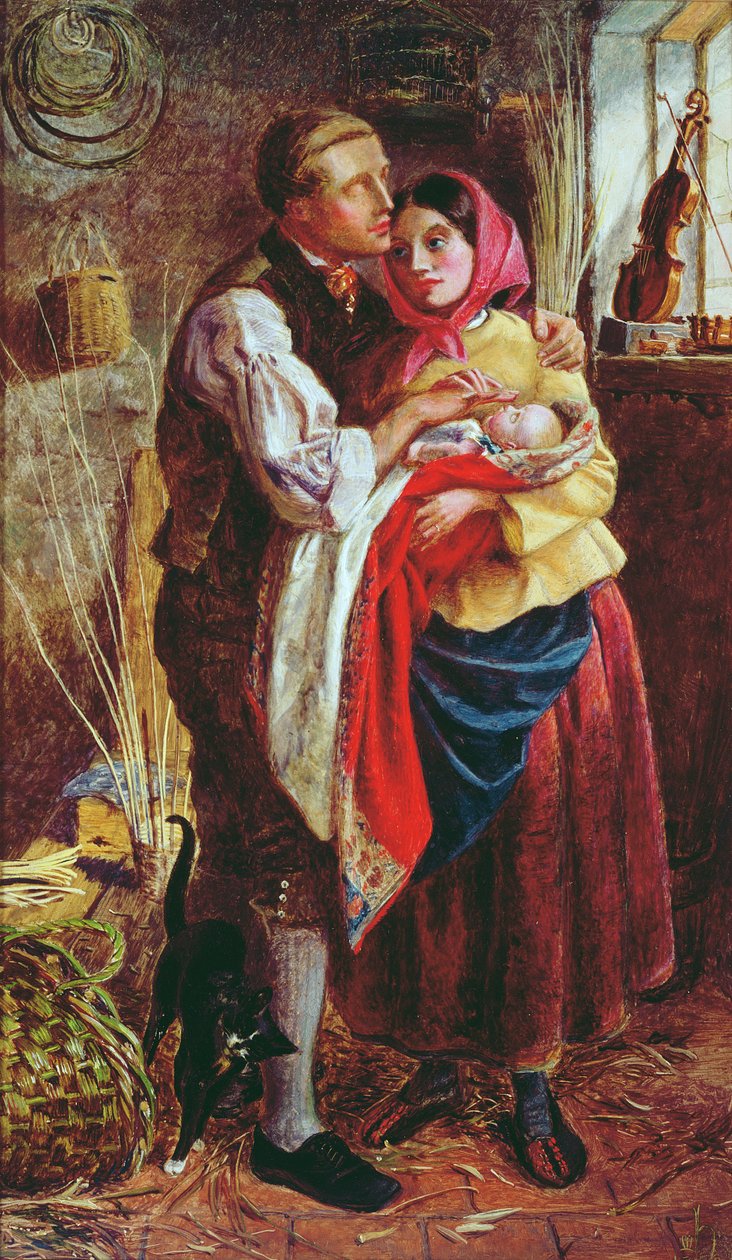 İlk Çocuğuyla Kör Sepetçi, 1858 by Michael Frederick Halliday