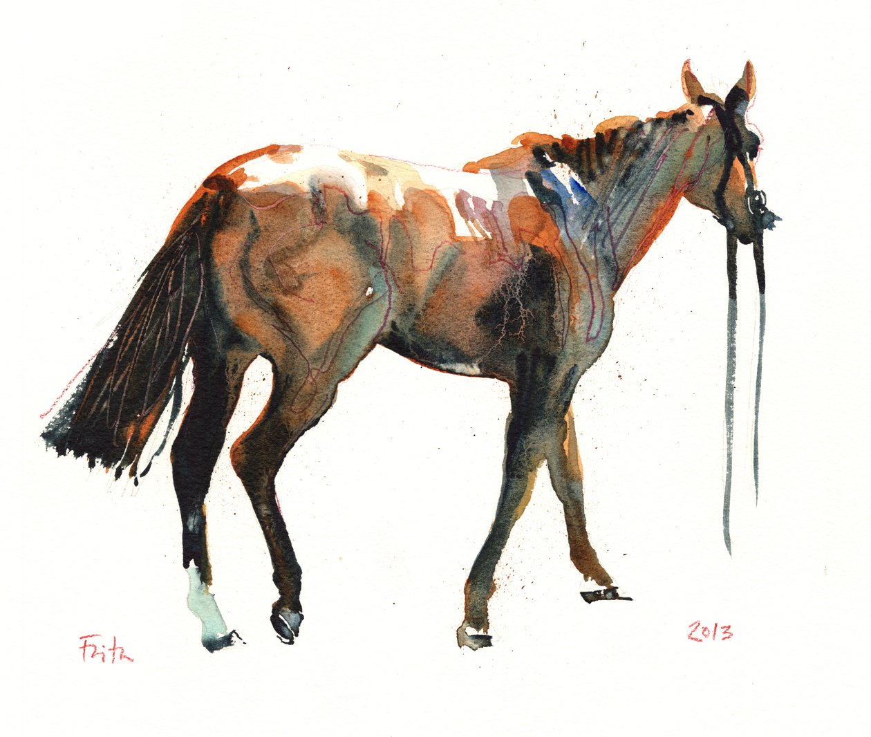 İsimsiz, 2018 (kağıt üzeri suluboya) by Michael Frith
