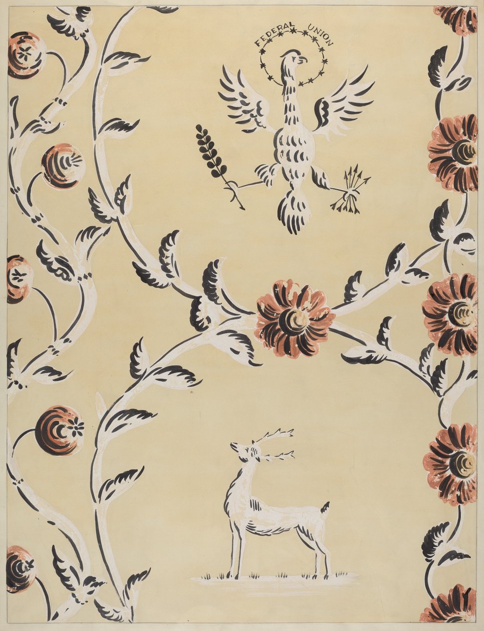 Serbest El Dekorlu Duvar, c. 1940. by Michael Lauretano