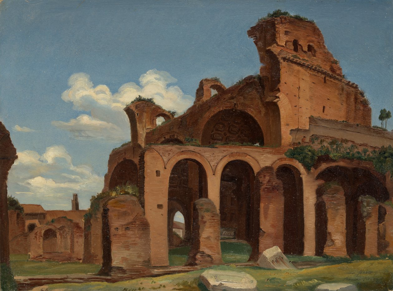 Konstantin Bazilikası, Roma, 1830. by Michael Neher