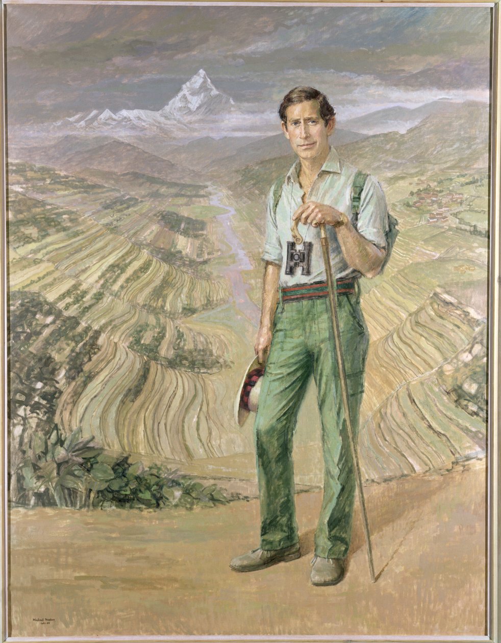 SAİK Galler Prensi (d.1948) 1982-83 (tuval üzerine yağlı boya) by Michael Noakes