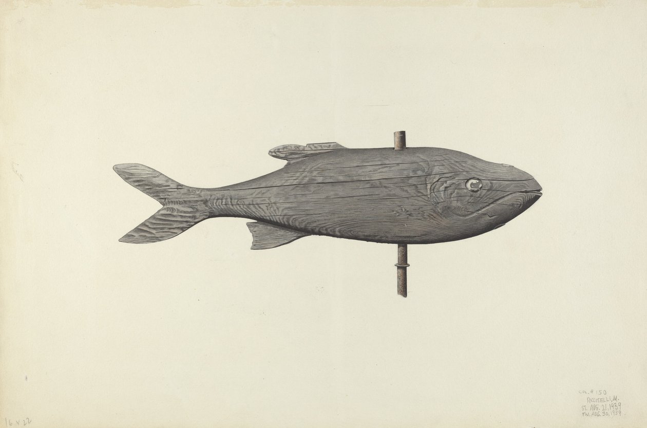Balık Rüzgar Gülü, 1939. by Michael Riccitelli