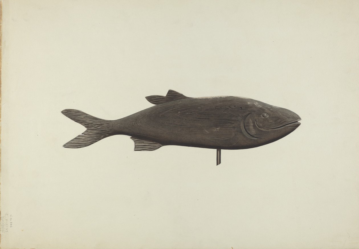 Balık Rüzgar Gülü, c. 1939. by Michael Riccitelli