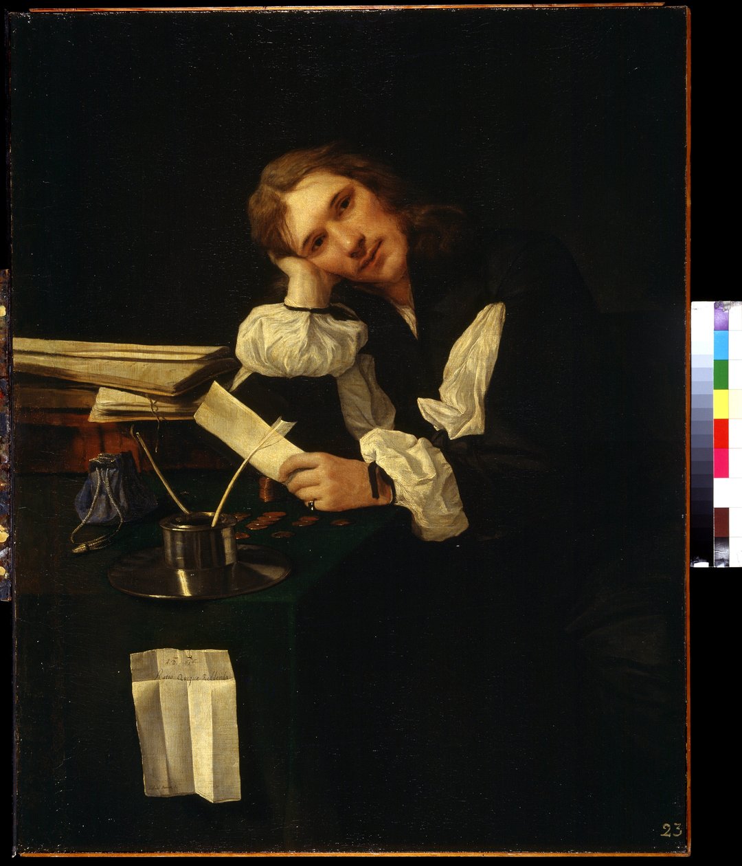 Genç bir adamın portresi, otoportre (Genç bir adamın portresi, sel portre). Michiel Sweerts