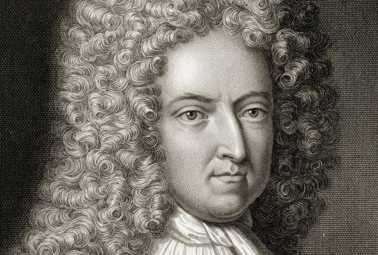 Daniel Defoe 1660-1731 Ayrıntı, 18. yüzyılın başları by Michael Vandergucht