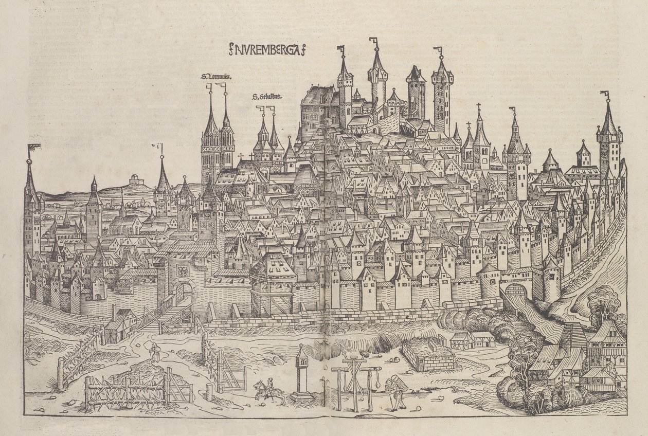 Nürnberg, 1493. by Michael Wolgemut