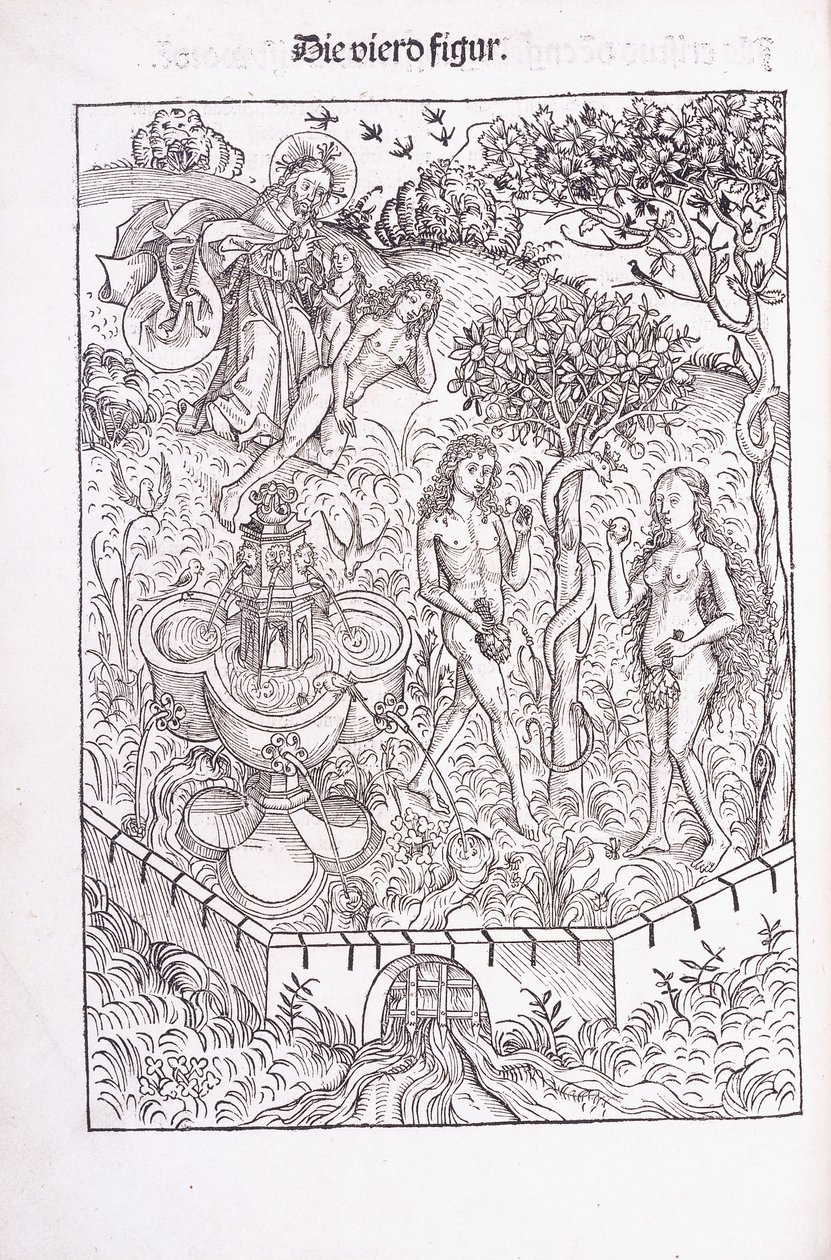 Aden Bahçesinde Adem ve Havva, 1491 by Michael Wolgemuth