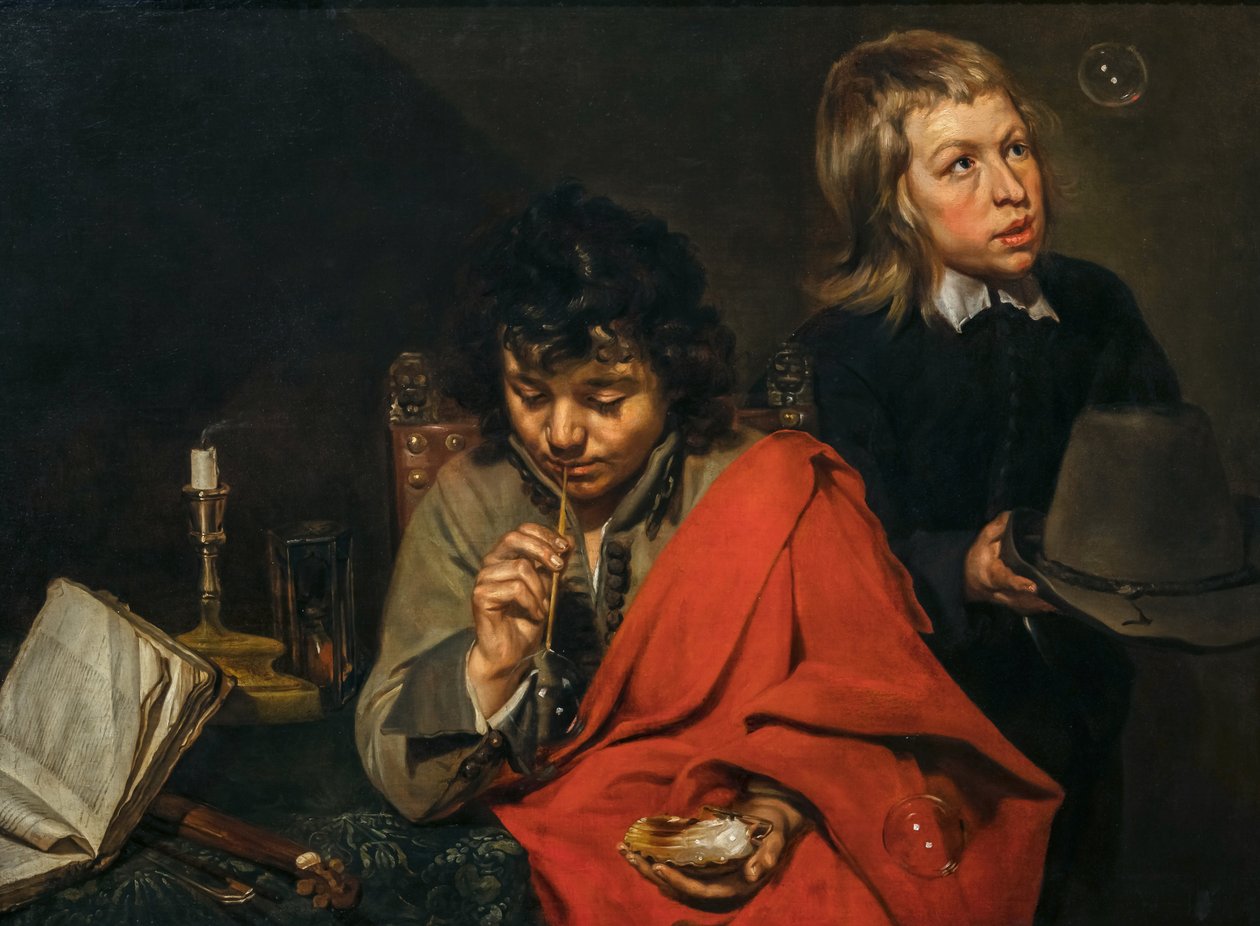 Boys Blowing Bubbles, 1640