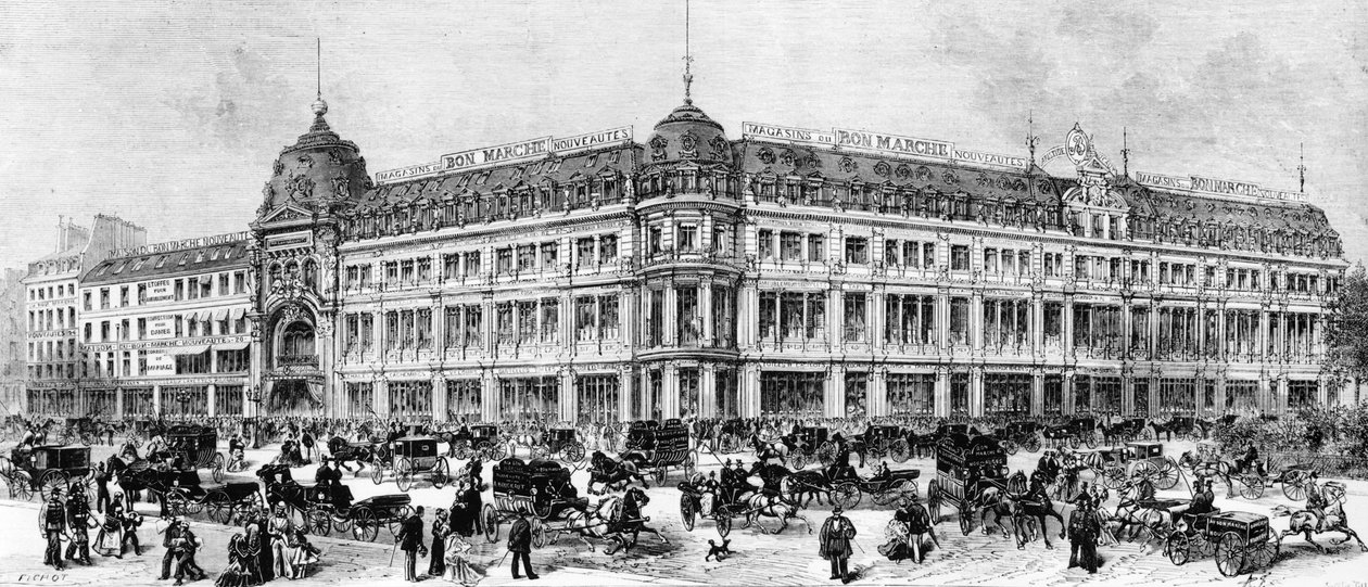 Bon Marché Alışveriş Merkezleri, Paris, 1887 dolayları by Michel Charles Fichot