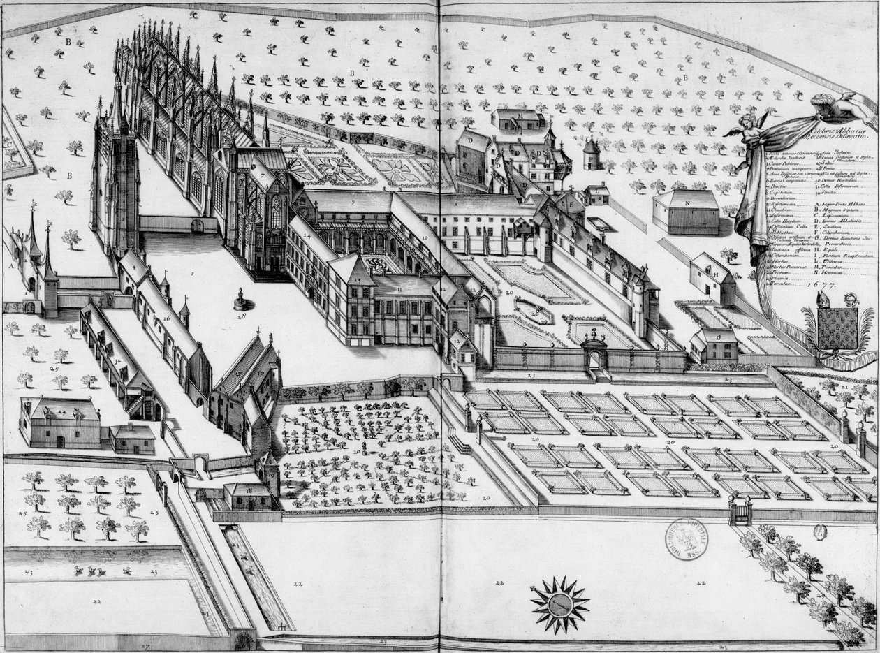 Manastır Notre Dame du Bec. 1677