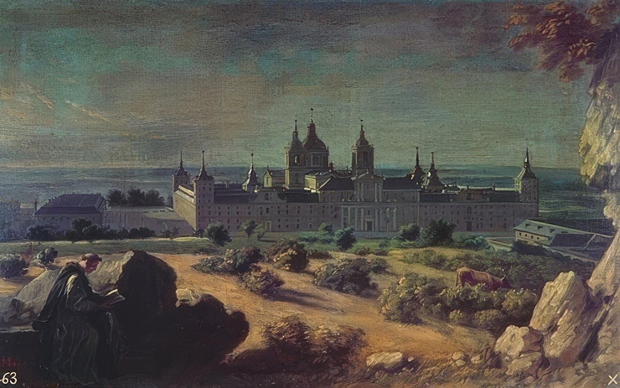 San Lorenzo Kraliyet Manastırı, El Escorial. 1722 civarında by Michel Ange Houasse