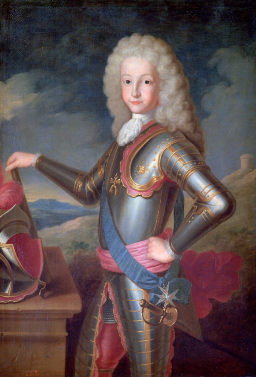 Louis I, Asturias Prensi, İspanya Kralı, c1700-1730 by Michel Ange Houasse