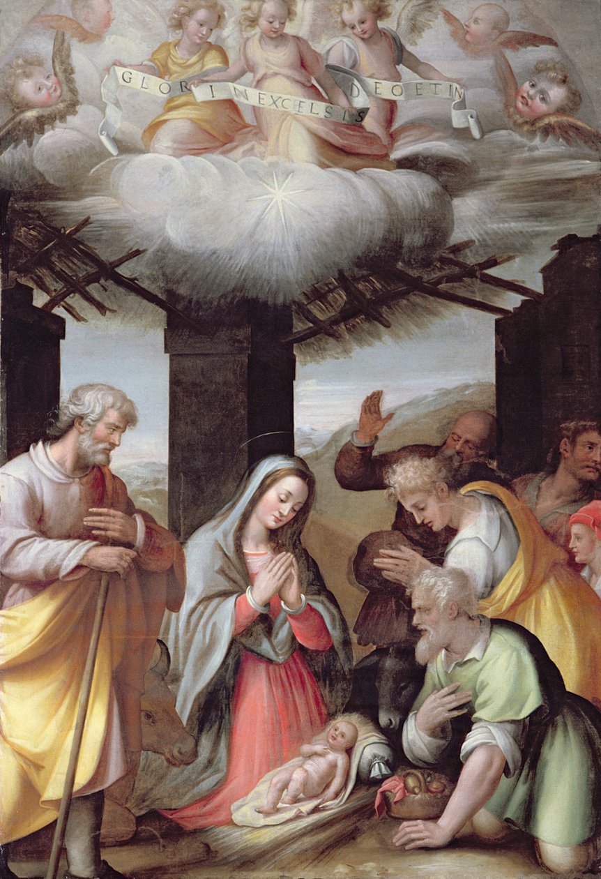 Çobanların Hayranlığı, c.1500 by Michel Colombe