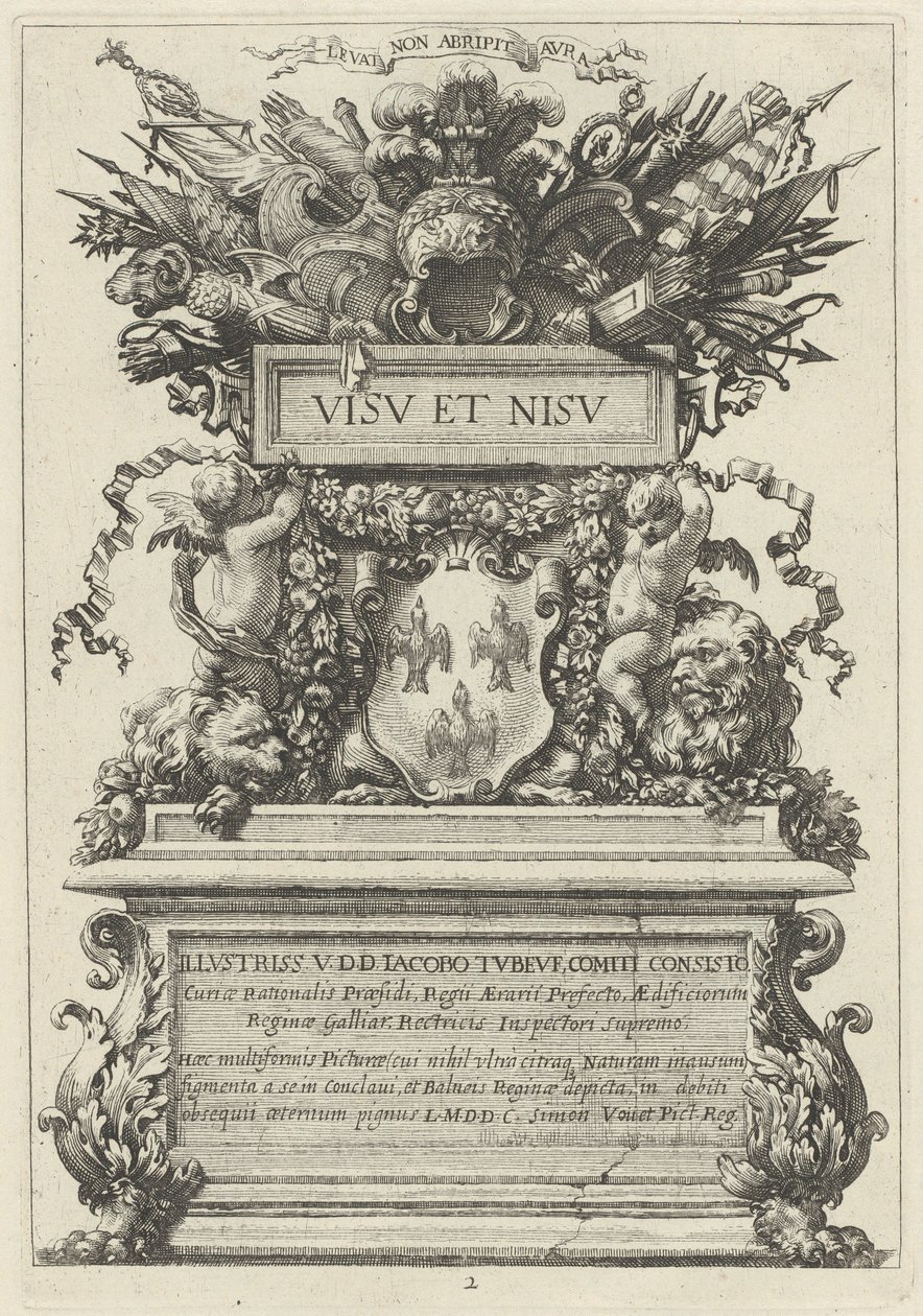 cephe parçası by Michel Dorigny, after Simon Vouet