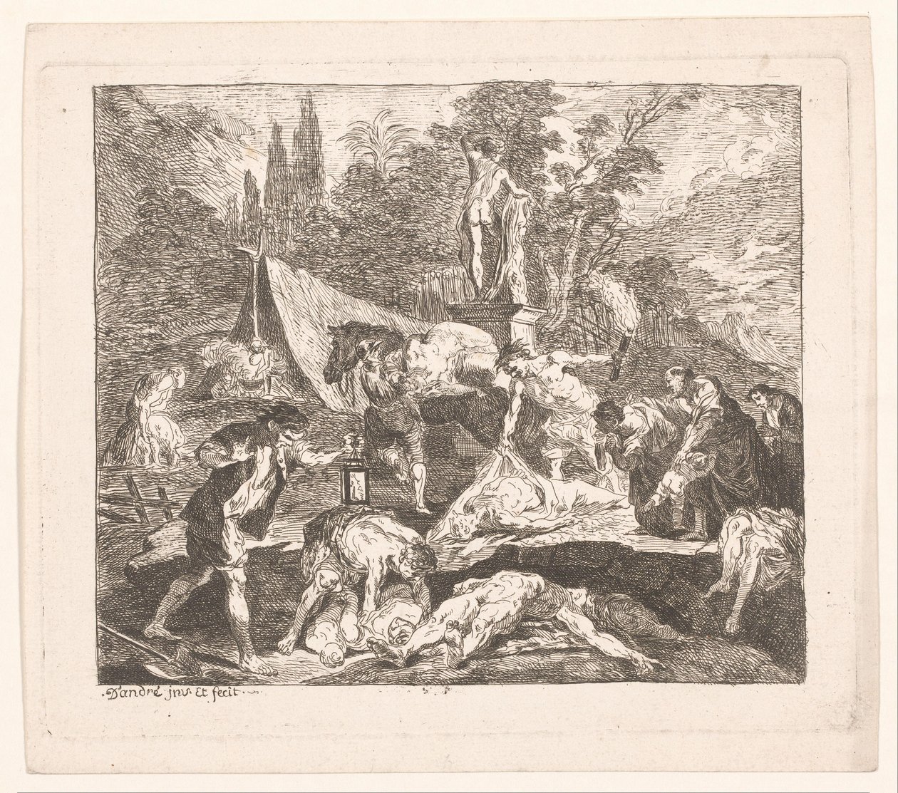 Ölüleri Gömmek by Michel Francois Dandre Bardon