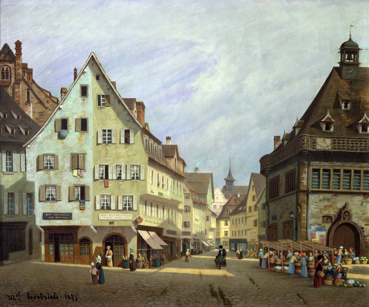 Place du Marche-aux-Fruits, Colmar, 1875 by Michel Hertrich